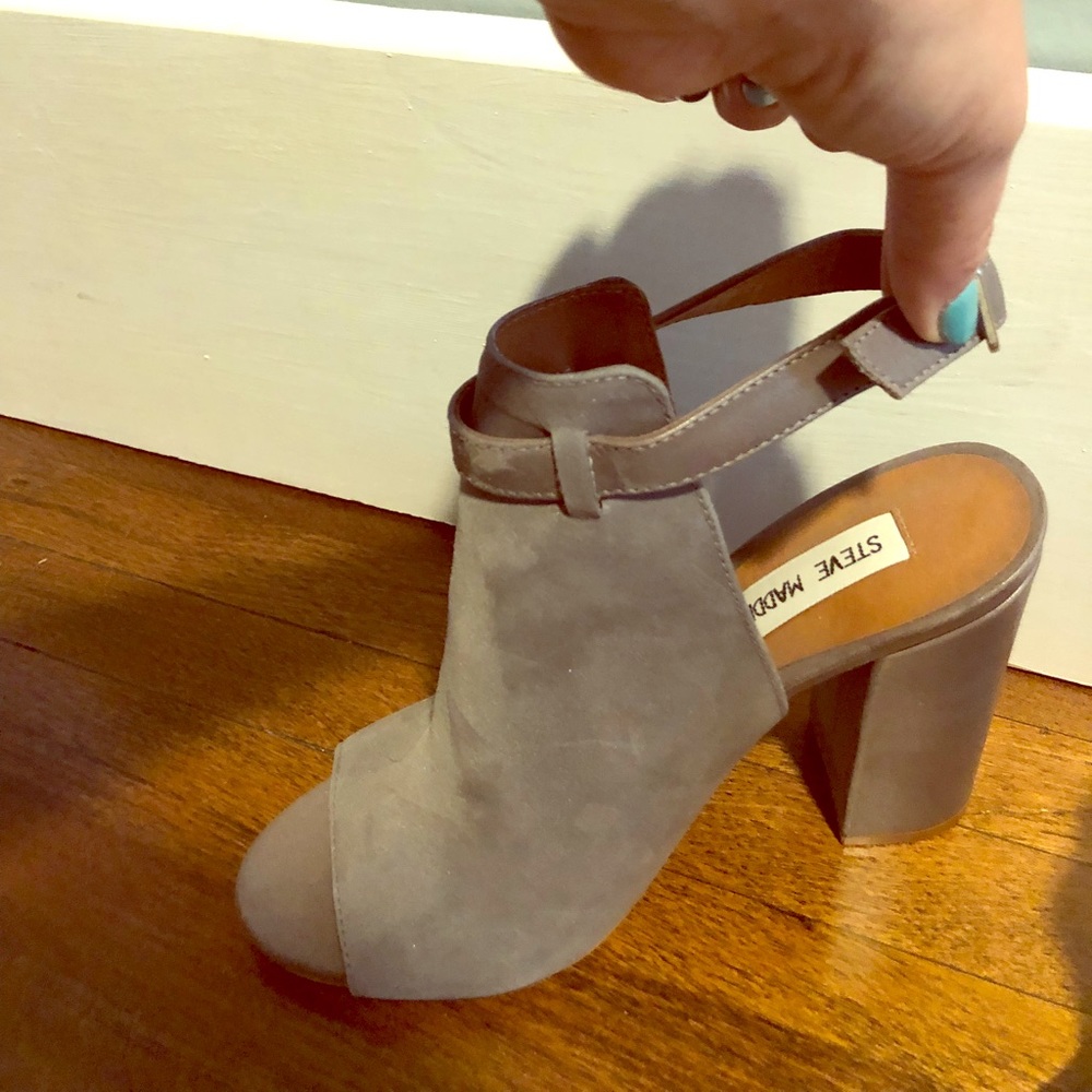 Steven Madden Open Toe Booties - Carnabi